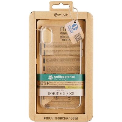 Funda Transparente Ecológica y Antibacteriana para iPhone - Carcasa Funda Transparente Ecológica y Antibacteriana para iPhone - Carcasa