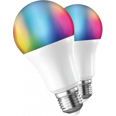 Illuminazione intelligente Muvit MIOPAK007 - Confezione da 2 lampadine E27 Wi-Fi Illuminazione intelligente Muvit MIOPAK007 - Confezione da 2 lampadine E27 Wi-Fi