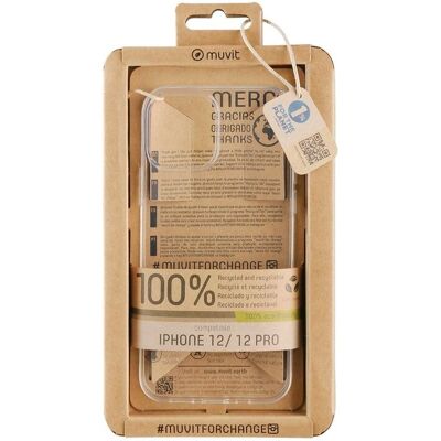 Muvit MCCRS0046 Klare umweltfreundliche Silikonhülle für iPhone 12 / Pro Muvit MCCRS0046 Klare umweltfreundliche Silikonhülle für iPhone 12 / Pro