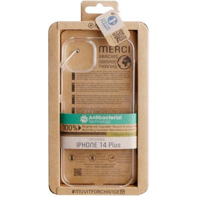 Capa MUVIT Recycletek para iPhone 14 Plus - Ecológica e Antibacteriana Capa MUVIT Recycletek para iPhone 14 Plus - Ecológica e Antibacteriana