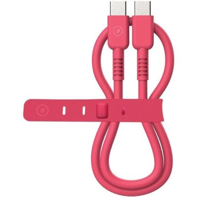 Cable Magenta USB-C a USB-C 3A/60W 1.2m Muvit Cable Magenta USB-C a USB-C 3A/60W 1.2m Muvit