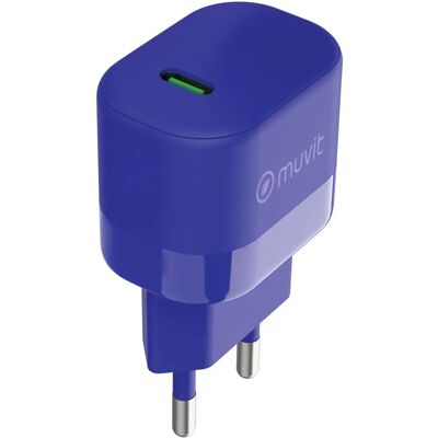 Carregador de Parede USB-C 25W MUVIT WCEU22-25-C - Sustentável Carregador de Parede USB-C 25W MUVIT WCEU22-25-C - Sustentável