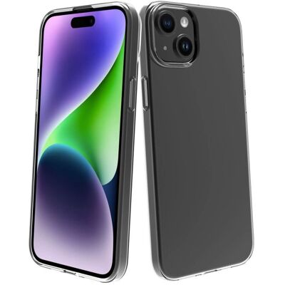 Capa transparente ecológica Muvit para iPhone 15 Plus Capa transparente ecológica Muvit para iPhone 15 Plus