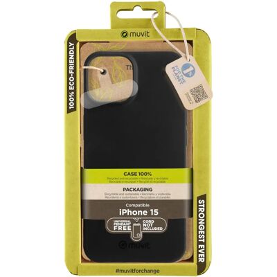 Capinha MUVIT para iPhone 15 - Material reciclado ecológico Capinha MUVIT para iPhone 15 - Material reciclado ecológico