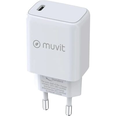 Carregador de Parede Muvit 25W - Tipo C PD Universal Carregador de Parede Muvit 25W - Tipo C PD Universal