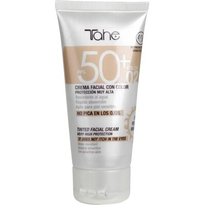 Protector solar facial SPF50+ con color 50 ml Protector solar facial SPF50+ con color 50 ml