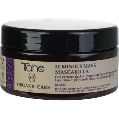 Tahe Organic Care Masque Lumineux - Neutraliseur de Blond, 300ml Tahe Organic Care Masque Lumineux - Neutraliseur de Blond, 300ml