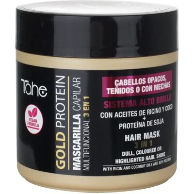 Tahe Mascarilla capilar Gold Protein - Brillo y color UV Tahe Mascarilla capilar Gold Protein - Brillo y color UV