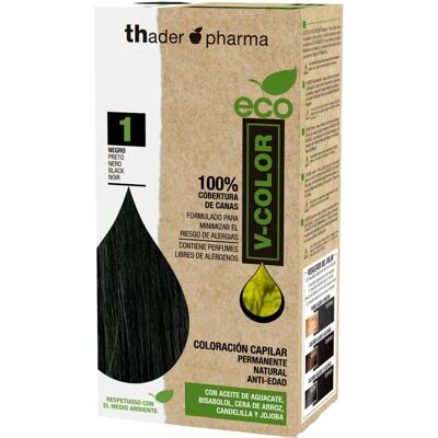 TH Pharma Schwarze natürliche Haarfarbe Kit - ohne Ammoniak TH Pharma Schwarze natürliche Haarfarbe Kit - ohne Ammoniak