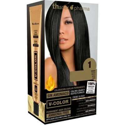 TH Pharma Schwarze Haarfarbe Kit - Haarfärbeset für natürlichen Glanz TH Pharma Schwarze Haarfarbe Kit - Haarfärbeset für natürlichen Glanz