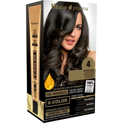 Coloration pour cheveux marron moyen TH Pharma - Couverture grise et brillance naturelle Coloration pour cheveux marron moyen TH Pharma - Couverture grise et brillance naturelle