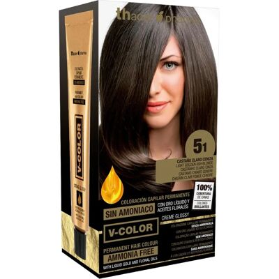 Tahe Coloration Cheveux Brun Clair Cendré - Kit de Teinture Tahe Coloration Cheveux Brun Clair Cendré - Kit de Teinture