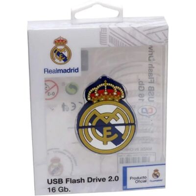 CYPBRANDS Real Madrid 16GB Chiavetta USB in Gomma - Prodotto Ufficiale CYPBRANDS Real Madrid 16GB Chiavetta USB in Gomma - Prodotto Ufficiale