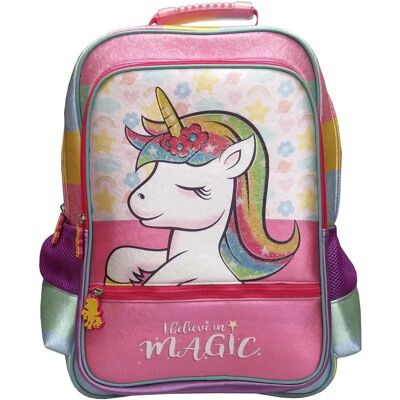 Mochila Unicorn Rosa de Bagoose - 45cm Trolley-Adaptable Mochila Unicorn Rosa de Bagoose - 45cm Trolley-Adaptable