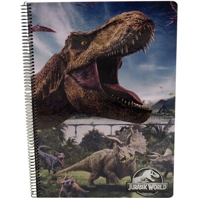 Cuaderno Jurassic World - 80 hojas - 22,5x30,5 cm - Multicolor Cuaderno Jurassic World - 80 hojas - 22,5x30,5 cm - Multicolor