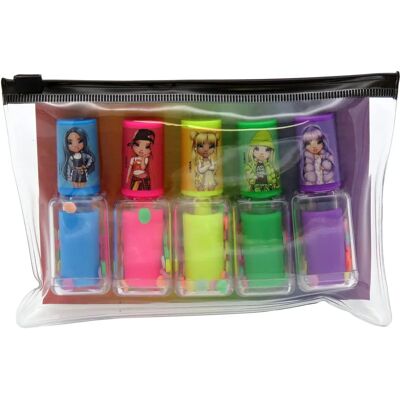 Ensemble de 5 vernis à ongles Rainbow High - Accessoires pour ongles Ensemble de 5 vernis à ongles Rainbow High - Accessoires pour ongles