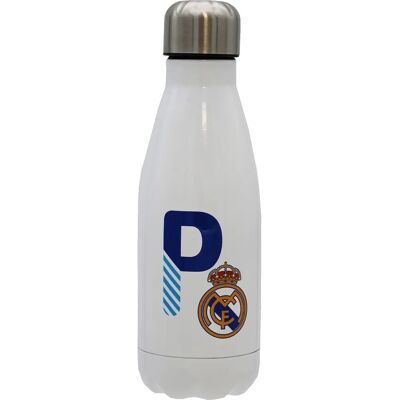 Butelka ze stali nierdzewnej z literą P Real Madrid - Personalizowana 550 Ml Butelka ze stali nierdzewnej z literą P Real Madrid - Personalizowana 550 Ml