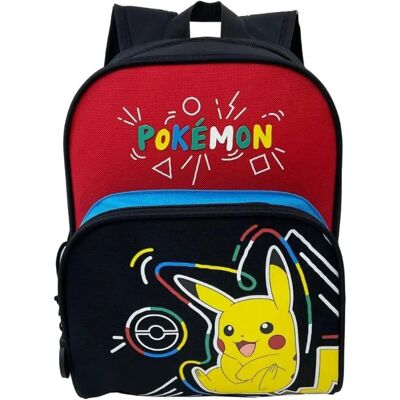 MNS Pokémon Kleurrijke Rugzak - School en Reissportemonnee MNS Pokémon Kleurrijke Rugzak - School en Reissportemonnee