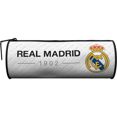 Estuche Portatodo Cilíndrico Real Madrid Blanco - Estuche Estuche Portatodo Cilíndrico Real Madrid Blanco - Estuche