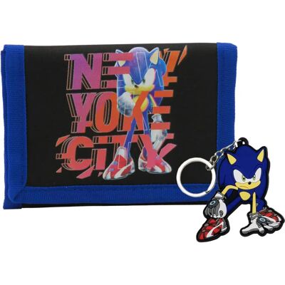 SONIC Plånboksset - Gåvoask med nyckelring - 2 st. SONIC Plånboksset - Gåvoask med nyckelring - 2 st.