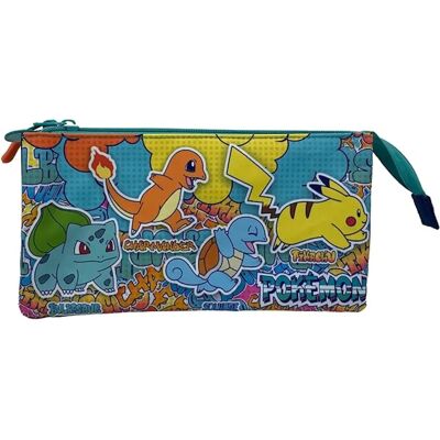 CYP BRANDS Pokemon Urban Colors ajustável estojo de lápis triplo - Estojo CYP BRANDS Pokemon Urban Colors ajustável estojo de lápis triplo - Estojo