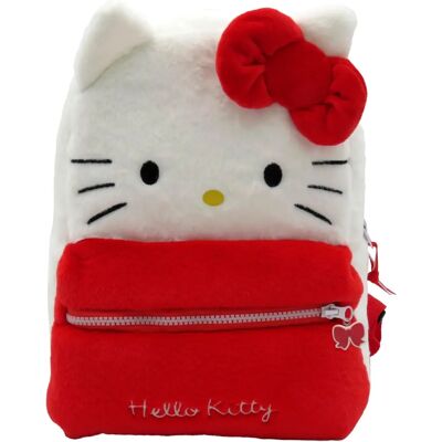 HELLO KITTY Sac à Dos Fourrure - 30x14x22cm - Unisexe - Publicité HELLO KITTY Sac à Dos Fourrure - 30x14x22cm - Unisexe - Publicité