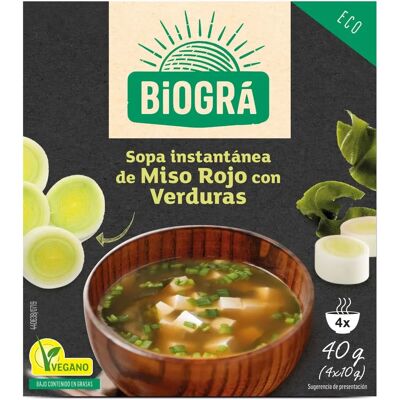Biográ Bio Rote Miso Suppe mit Bio-Gemüse - Suppe Biográ Bio Rote Miso Suppe mit Bio-Gemüse - Suppe