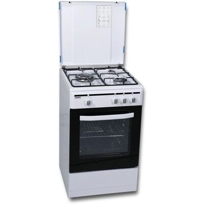 Rommer VCH350FG - Blanc - Cuisinière à gaz avec four - Publicité Rommer VCH350FG - Blanc - Cuisinière à gaz avec four - Publicité