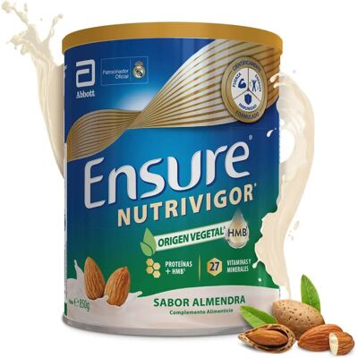 Ensure Nutrivigor Complemento Alimenticio Para Adultos, Con Hmb, Proteínas, Vitaminas Y Minerales Como El Calcio - Sabor Almendra 850g Ensure Nutrivigor Complemento Alimenticio Para Adultos, Con Hmb, Proteínas, Vitaminas Y Minerales Como El Calcio - Sabor Almendra 850g