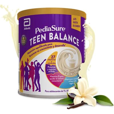 PediaSure Teen Balance Vainilla - Complemento alimenticio para adolescentes 11-16 PediaSure Teen Balance Vainilla - Complemento alimenticio para adolescentes 11-16