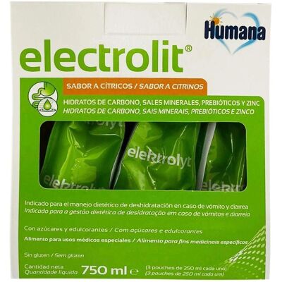 Humana Eletrólito Líquido - Bebida 3x250ml Humana Eletrólito Líquido - Bebida 3x250ml