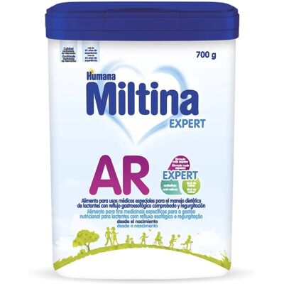 Humana Miltina AR - Fórmula anti-refluxo para bebês 700g Humana Miltina AR - Fórmula anti-refluxo para bebês 700g