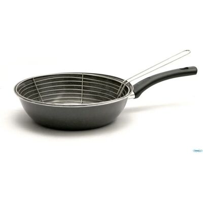 Magefesa PARMA Padella per Friggere con Cestello - Per Tutte le Cucine Magefesa PARMA Padella per Friggere con Cestello - Per Tutte le Cucine