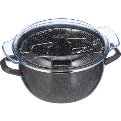 Sartén Parma con Cestillo - 24cm, Recubrimiento esmaltado, Apto para lavavajillas Sartén Parma con Cestillo - 24cm, Recubrimiento esmaltado, Apto para lavavajillas