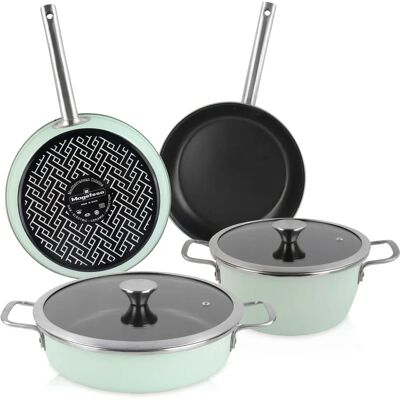 Ensemble de Cuisine Vintage Nordic Magefesa 6 Pièces - Pour Induction - Publicité Ensemble de Cuisine Vintage Nordic Magefesa 6 Pièces - Pour Induction - Publicité