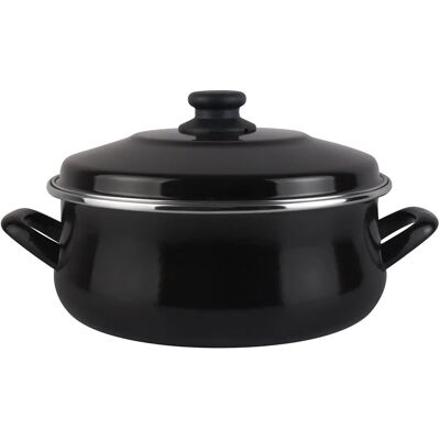 Magefesa Schwarze 20cm Emaillegestell Induktionskasserolle - Kochgeschirr Magefesa Schwarze 20cm Emaillegestell Induktionskasserolle - Kochgeschirr