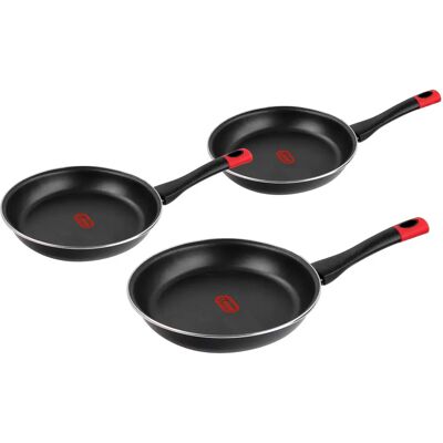Ensemble de Casseroles Magefesa Kilauea - Haute qualité, Noir, 20/24/26cm Ensemble de Casseroles Magefesa Kilauea - Haute qualité, Noir, 20/24/26cm