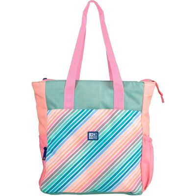 Bolsa Tote Oxford Reversível Bloco de Cores - Bolsa e Mochila Bolsa Tote Oxford Reversível Bloco de Cores - Bolsa e Mochila