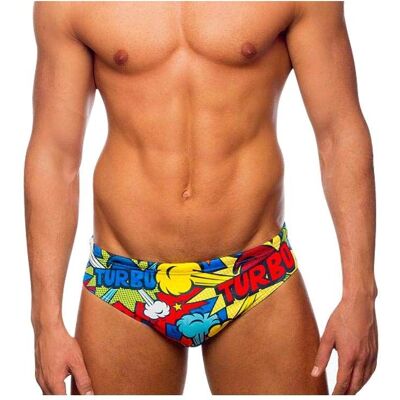 Turbo Pop Mehrfarbiger Schwimm-Slip - Badehose Turbo Pop Mehrfarbiger Schwimm-Slip - Badehose