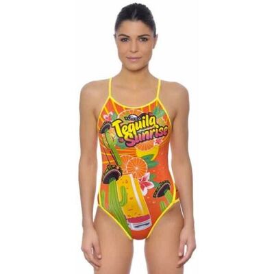 Turbo Tequila Sunrise Mehrfarbiger Badeanzug - 5XL Turbo Tequila Sunrise Mehrfarbiger Badeanzug - 5XL