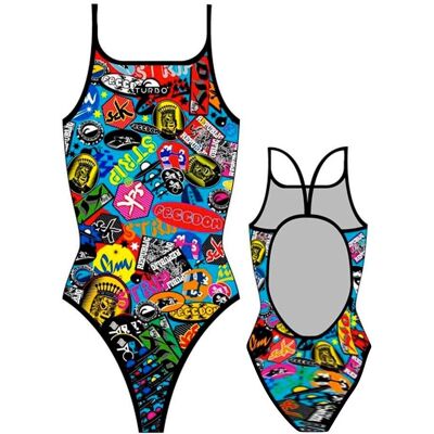 Costume da bagno multicolore TURBO da donna Costume da bagno multicolore TURBO da donna