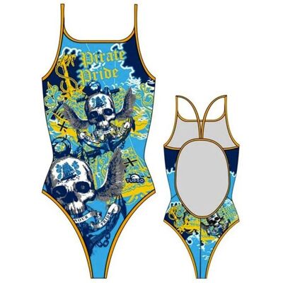 Maillot Turbo Pirate Treasure Multicolore - Résistant au chlore et durable - Publicité Maillot Turbo Pirate Treasure Multicolore - Résistant au chlore et durable - Publicité