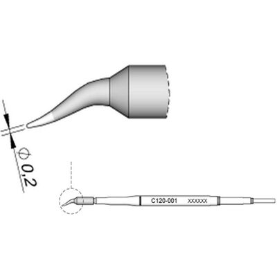 JBC Mikro-Lötspitze C120001 - Für Chip-Komponenten JBC Mikro-Lötspitze C120001 - Für Chip-Komponenten