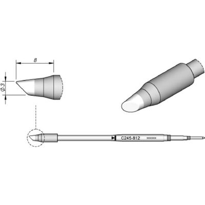 Jbc Lötspets Für T245 - C245812 - Lötdon Jbc Lötspets Für T245 - C245812 - Lötdon