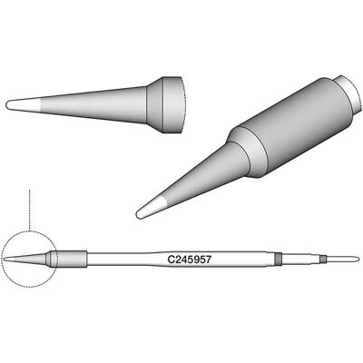 JBC C245957 Ø 0,8mm Lötspitze - Lötspitze JBC C245957 Ø 0,8mm Lötspitze - Lötspitze