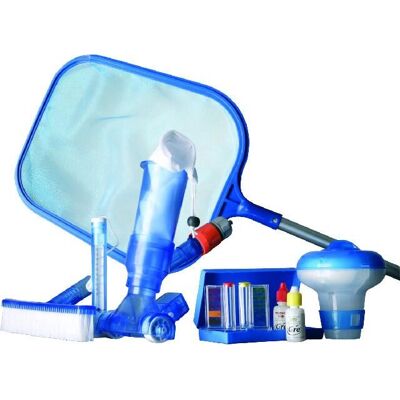 Kit de mantenimiento para piscina GRE 08050 - Azul Kit de mantenimiento para piscina GRE 08050 - Azul