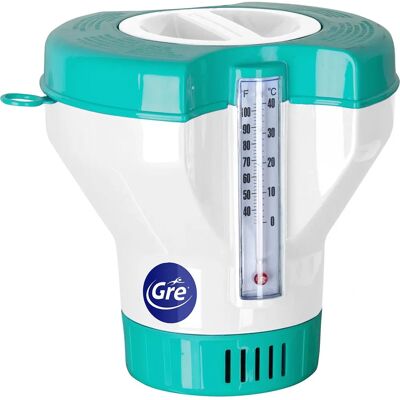 Dispensador de químicos Gre para piscinas - Termómetro, 1.5kg, flotante Dispensador de químicos Gre para piscinas - Termómetro, 1.5kg, flotante