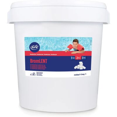 Pastiglie di bromo Gre Pools Lento 5 kg - Disinfettante per piscine Pastiglie di bromo Gre Pools Lento 5 kg - Disinfettante per piscine