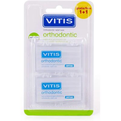 Vitis Orthodontic Wachs - Beruhigt das Zahnfleisch - Schützt die Mundschleimhaut - Langanhaltend - Wiederverschließbare Packung Vitis Orthodontic Wachs - Beruhigt das Zahnfleisch - Schützt die Mundschleimhaut - Langanhaltend - Wiederverschließbare Packung