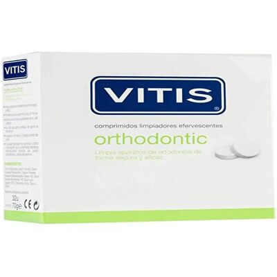 Vitis Orthodontic Tabletten - Zahnpflege für herausnehmbare Spangen Vitis Orthodontic Tabletten - Zahnpflege für herausnehmbare Spangen